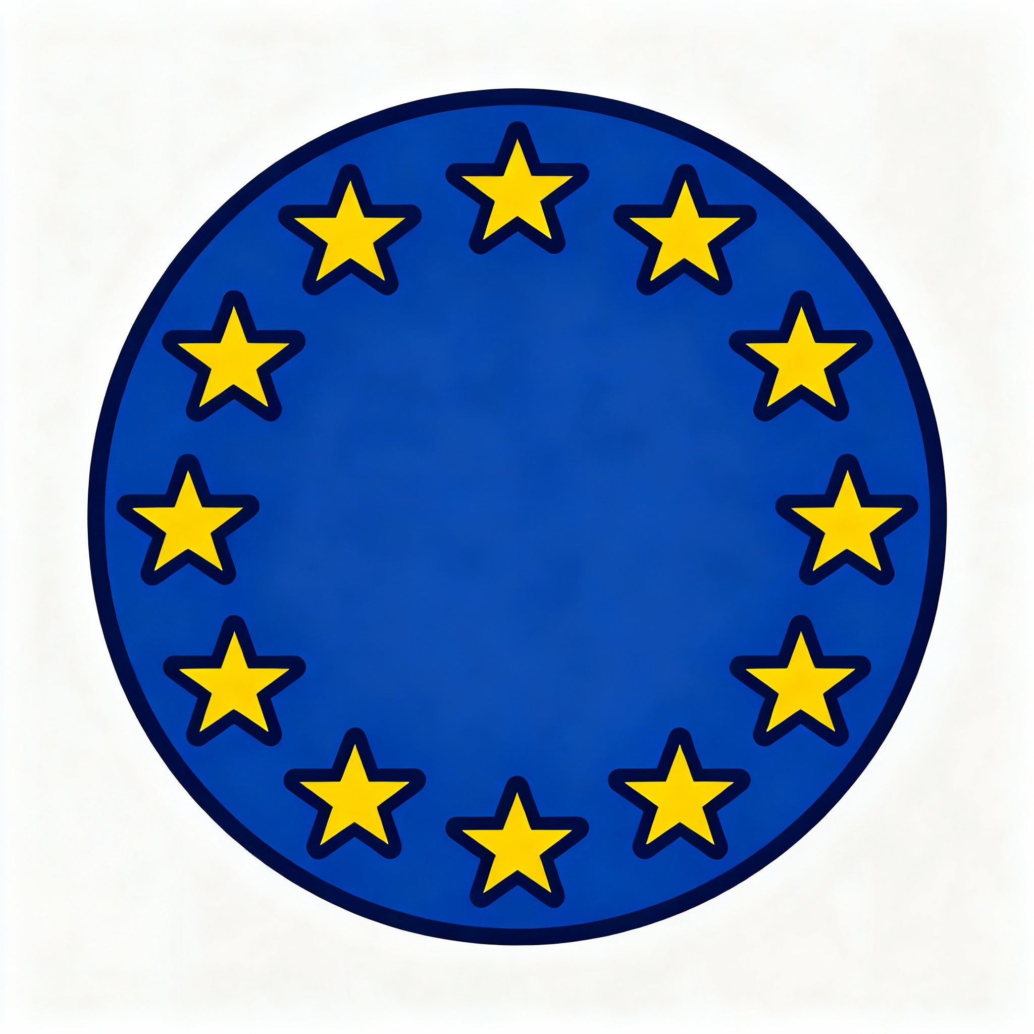 EU Flagge Icon für DSGVO und Compliance